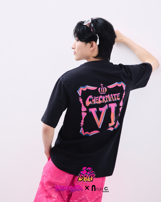 MxN S2 Checkmate "Six" Oversize T-shirt| Black|