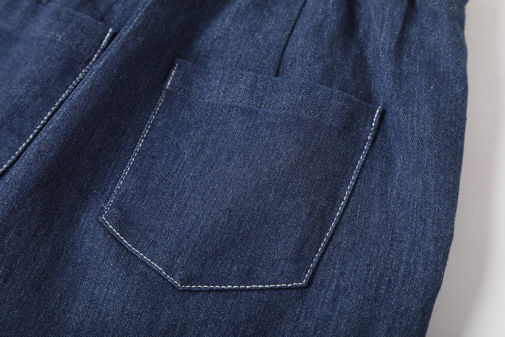 Nega C. 喇叭腳修腿牛仔褲| 淺藍色 |微彈