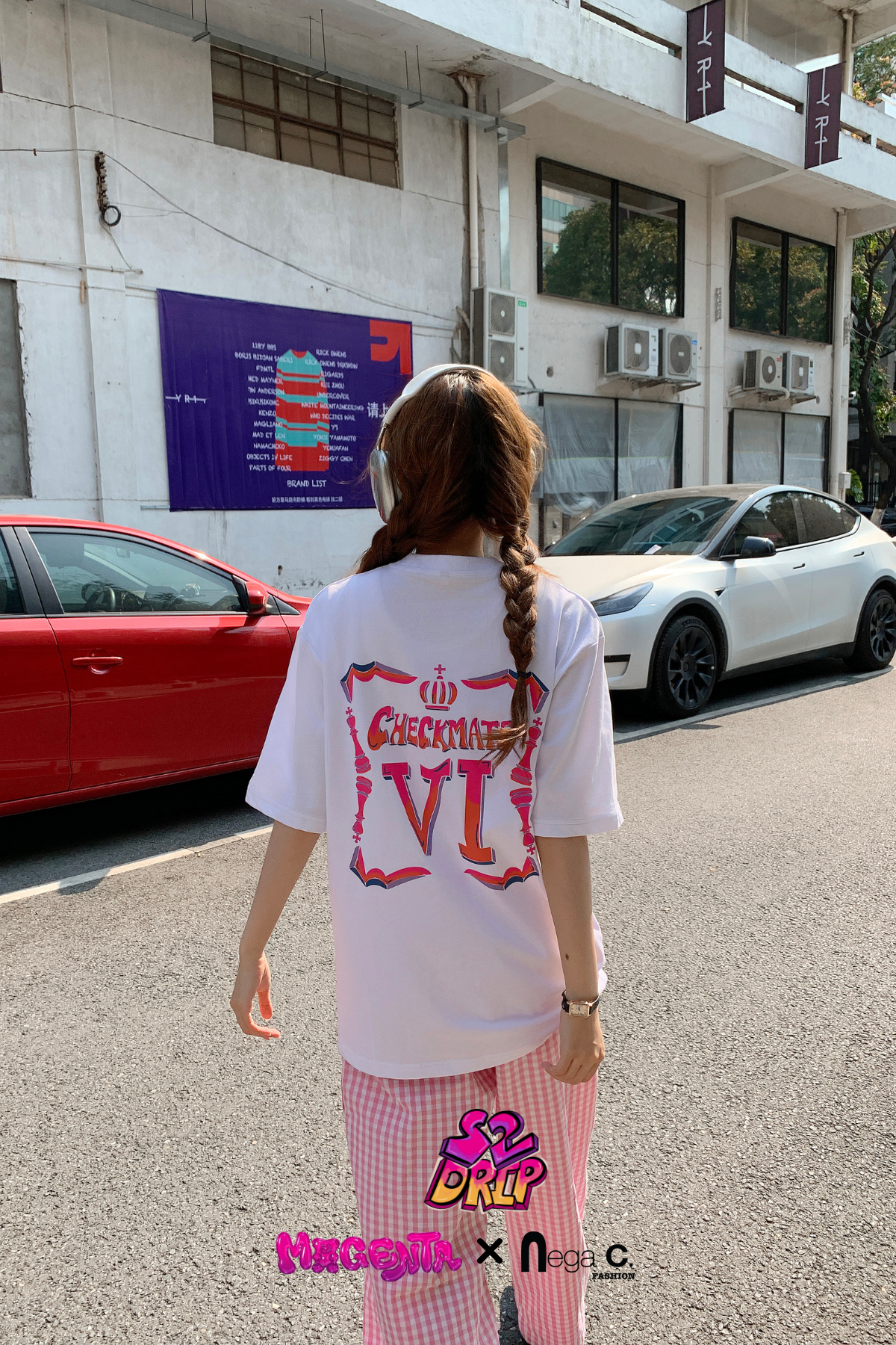 MxN S2 Checkmate "Six" Oversize T-shirt| White|