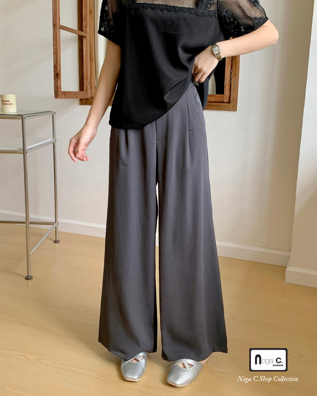 |初秋新品2件75折| 優雅蕾絲拼接上衣|黑色|無裡襯|無彈