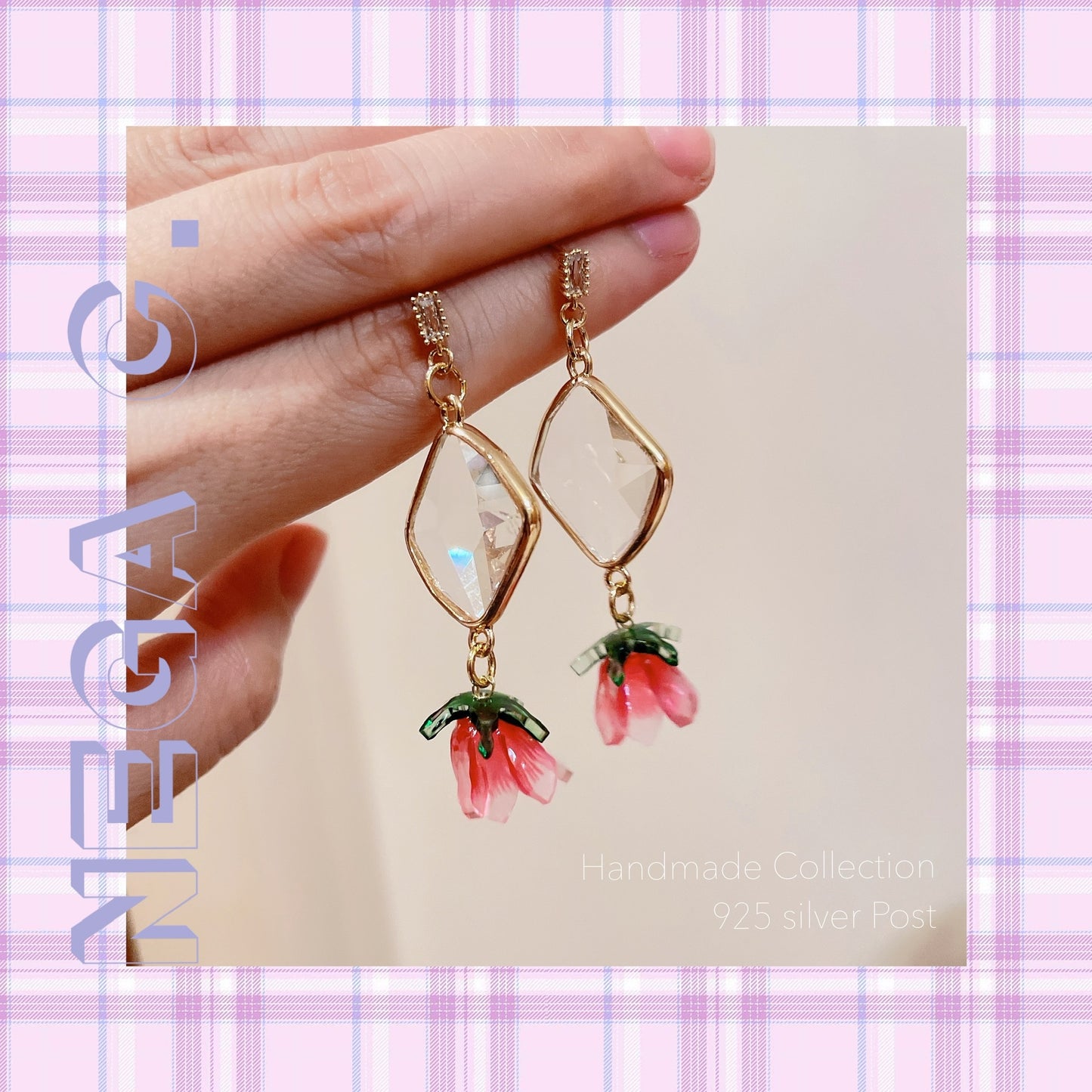 NC ACC 夢幻花花耳環