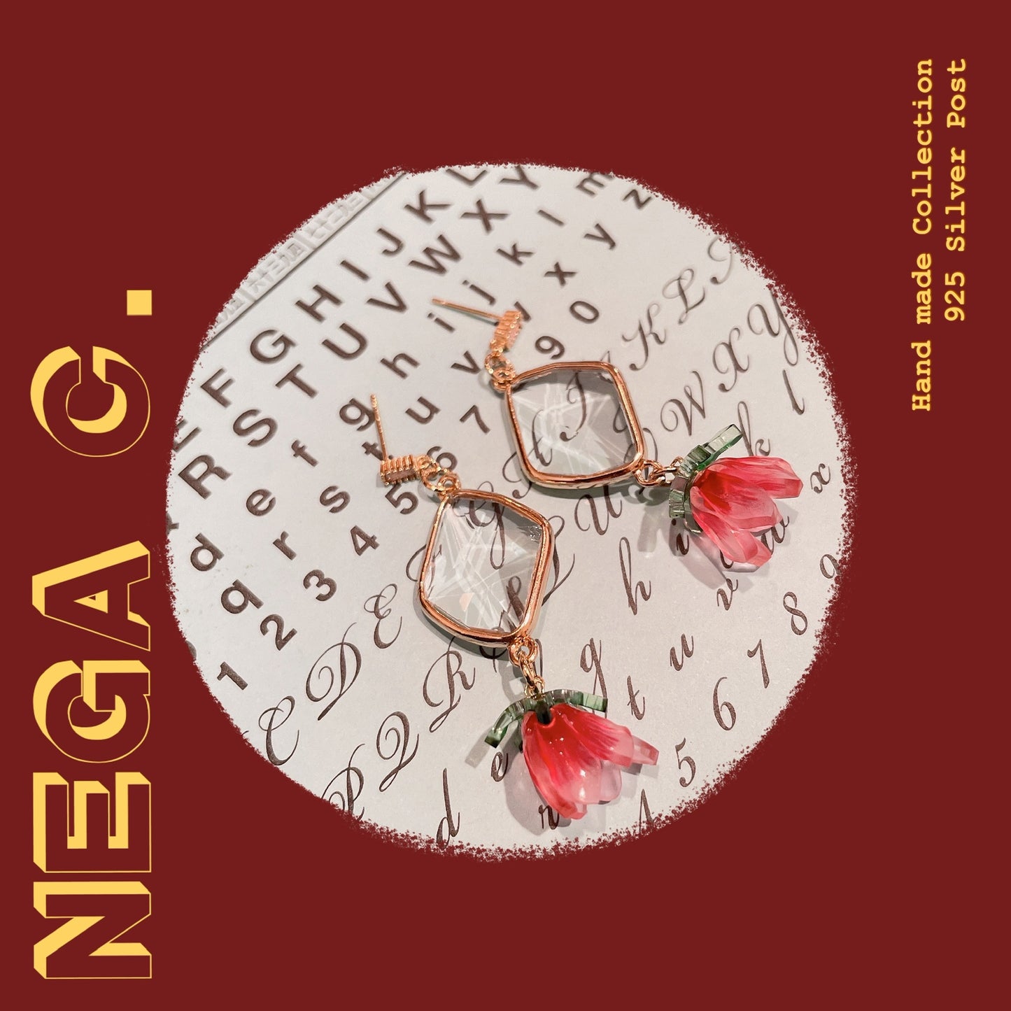 NC ACC 夢幻花花耳環