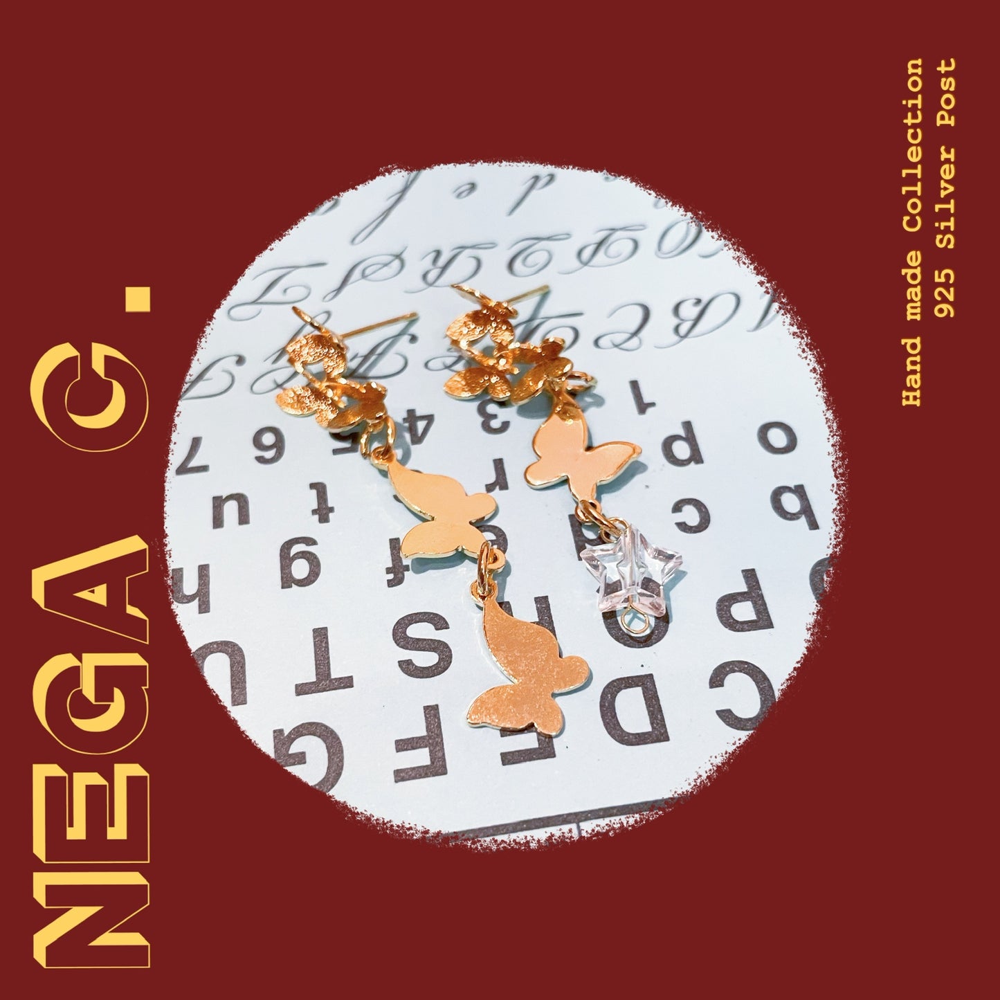 NC ACC 優雅蝴蝶星願耳環