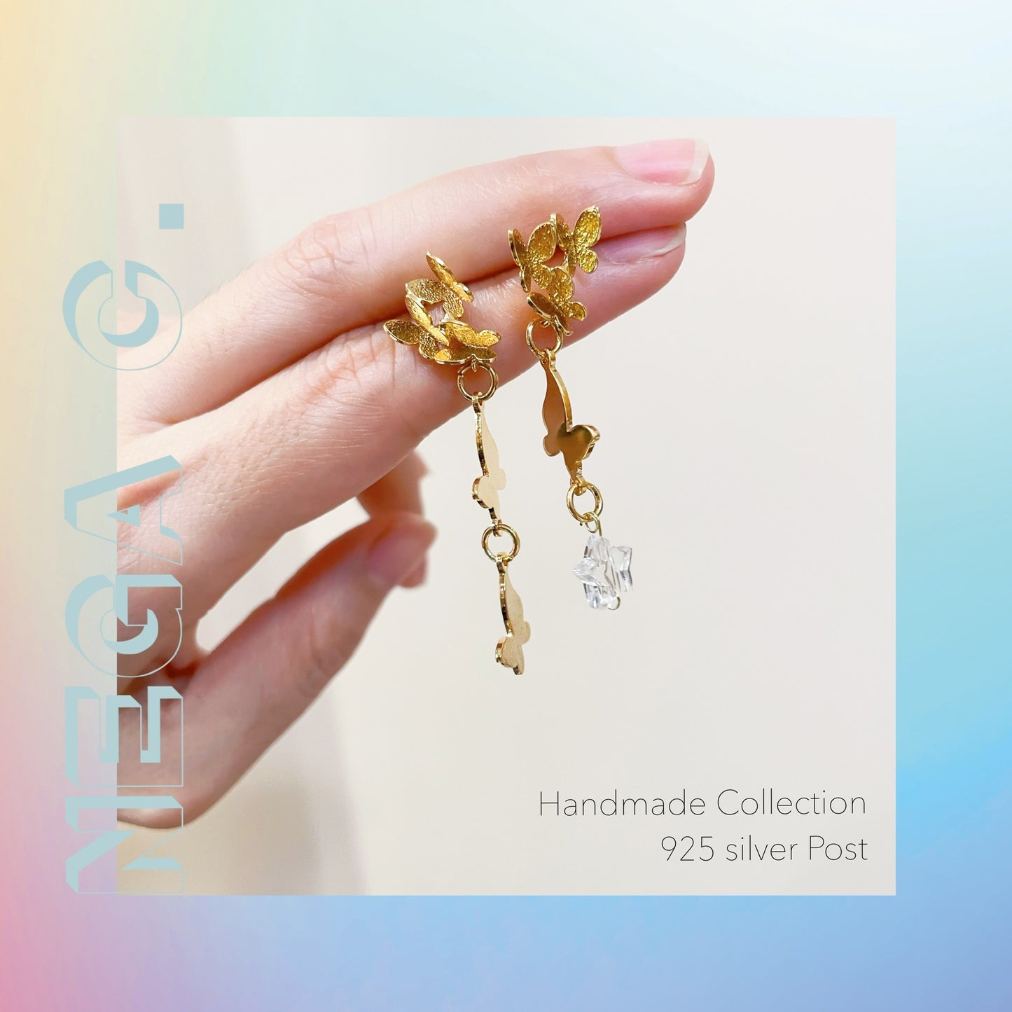 NC ACC 優雅蝴蝶星願耳環