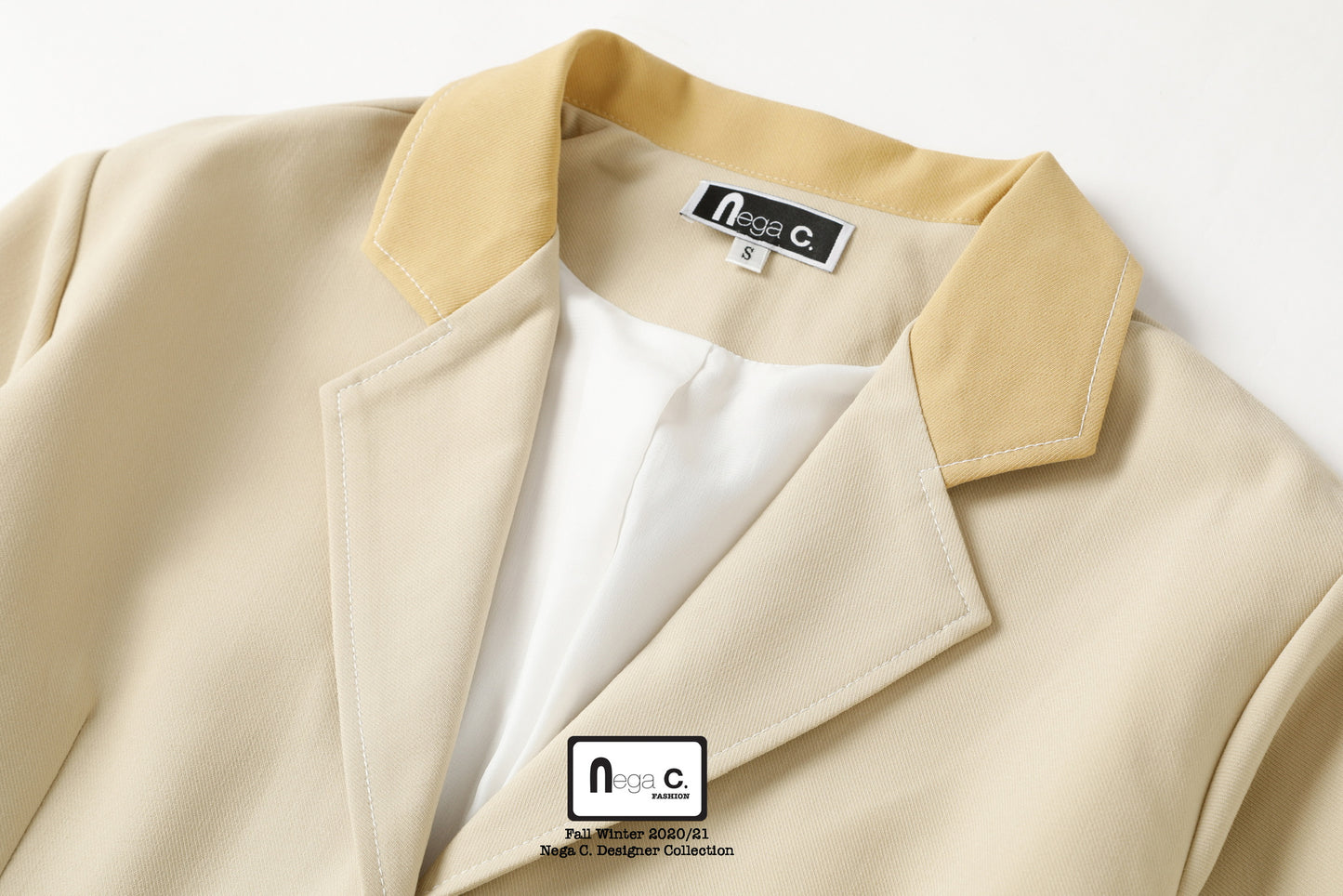 Nega C. เบลเซอร์บล็อกสีอเนกประสงค์|สีคาร์ดินัลอ่อน|
