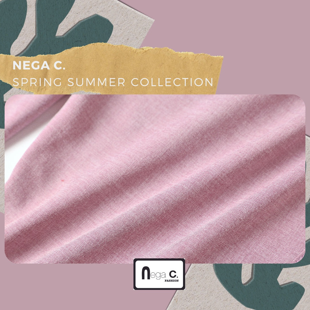 Nega C. กางเกงขายาวทรงเข้ารูป | สีชมพู | ไม่มีซับใน