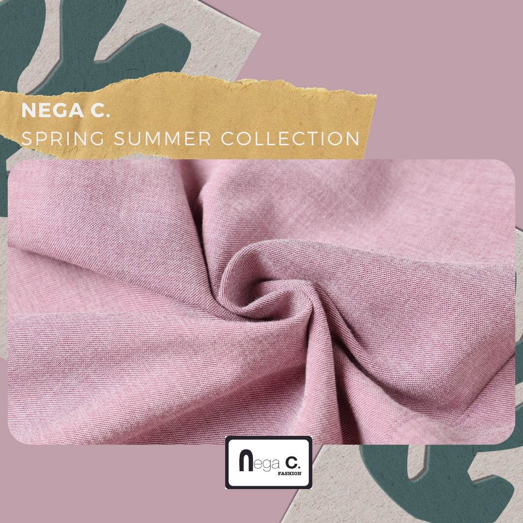 Nega C. กางเกงขายาวทรงเข้ารูป | สีชมพู | ไม่มีซับใน