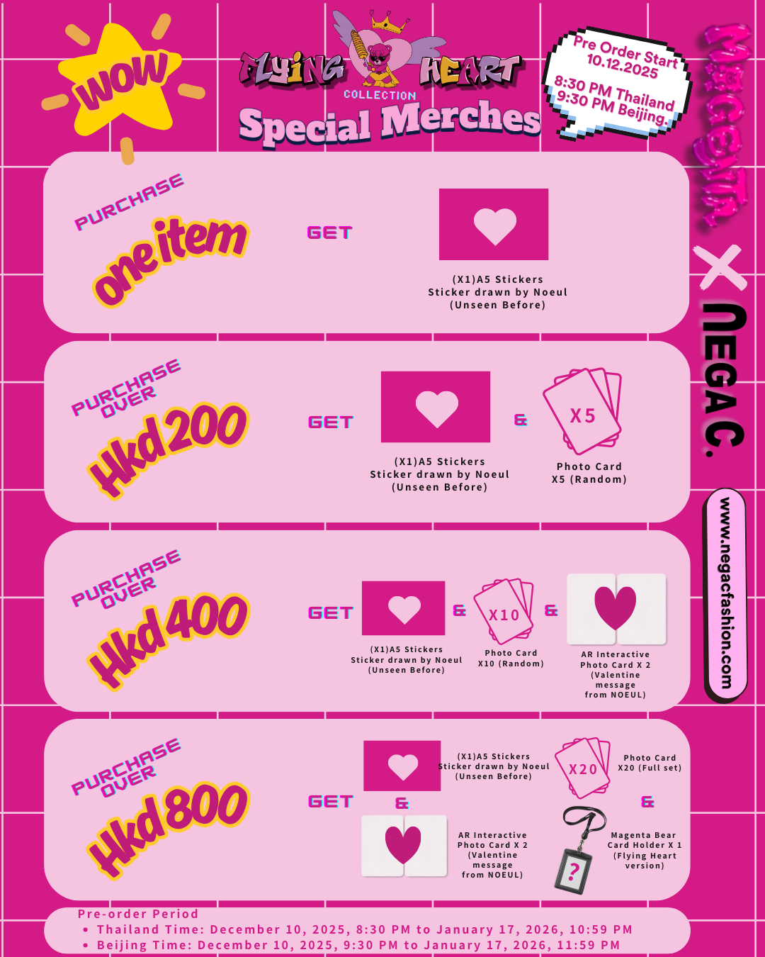 MXN Mini Bear bag| Magenta