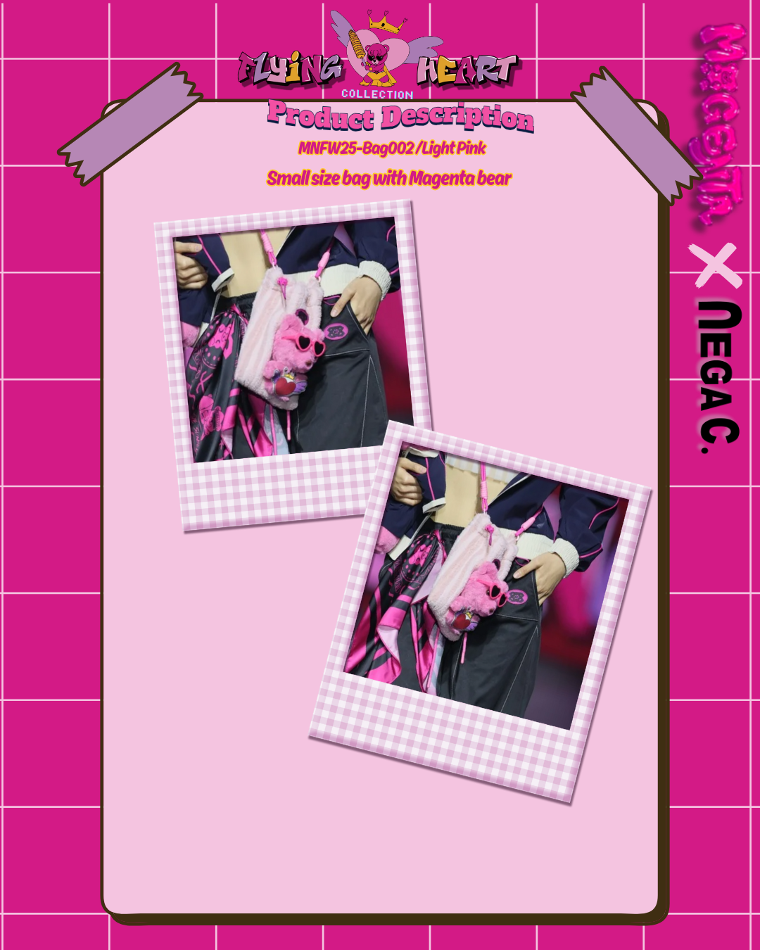 MXN Mini Bear bag| Light Pink