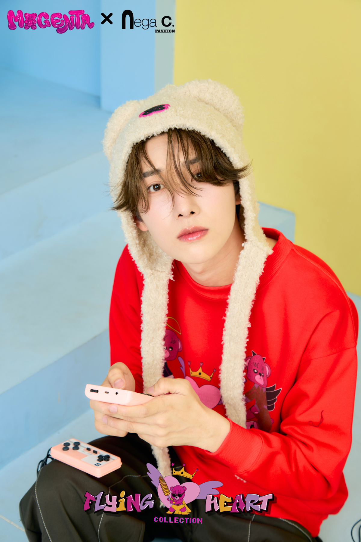 MXN Magenta Bear Sweater| Red