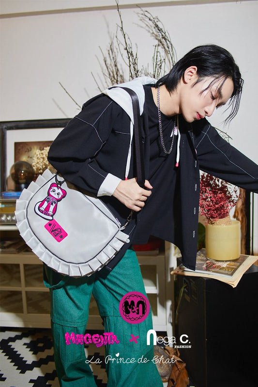 MxN Lucky 6 Ruffle Bag [MGNC_bag001/Grey]